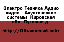 Электро-Техника Аудио-видео - Акустические системы. Кировская обл.,Луговые д.